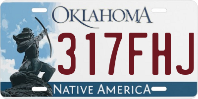 OK license plate 317FHJ