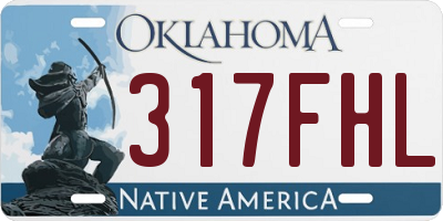 OK license plate 317FHL