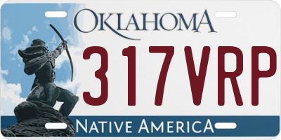 OK license plate 317VRP