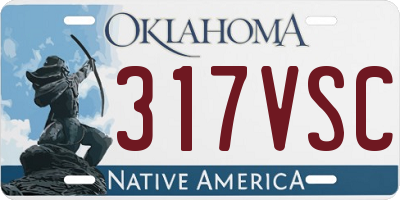 OK license plate 317VSC