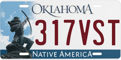 OK license plate 317VST