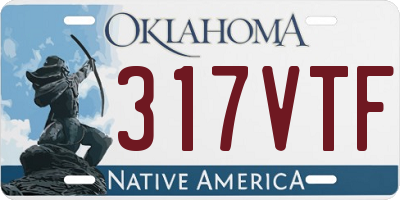 OK license plate 317VTF