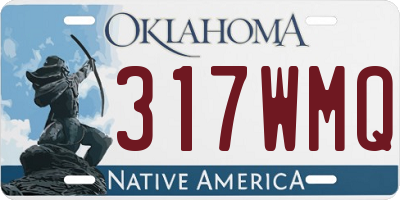 OK license plate 317WMQ