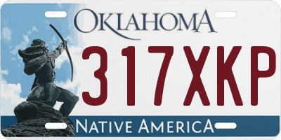 OK license plate 317XKP