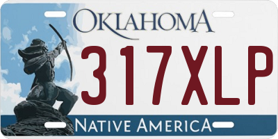 OK license plate 317XLP