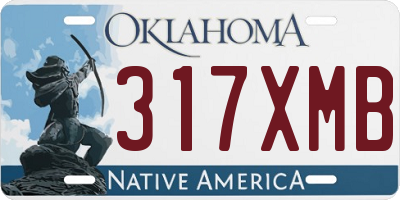OK license plate 317XMB