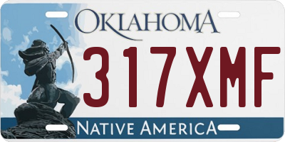 OK license plate 317XMF