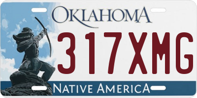 OK license plate 317XMG
