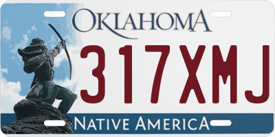 OK license plate 317XMJ