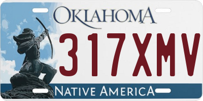 OK license plate 317XMV