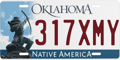 OK license plate 317XMY