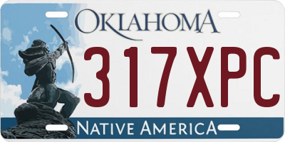 OK license plate 317XPC