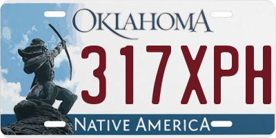 OK license plate 317XPH