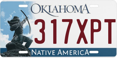 OK license plate 317XPT