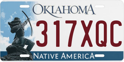 OK license plate 317XQC
