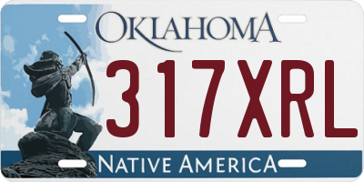 OK license plate 317XRL