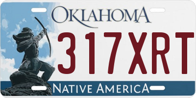 OK license plate 317XRT