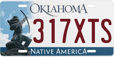 OK license plate 317XTS