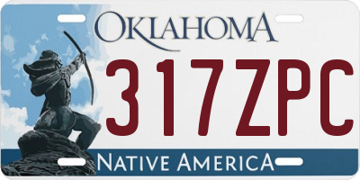 OK license plate 317ZPC
