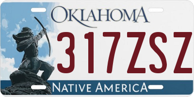 OK license plate 317ZSZ