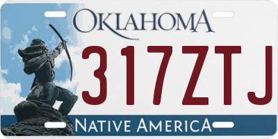 OK license plate 317ZTJ