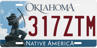 OK license plate 317ZTM