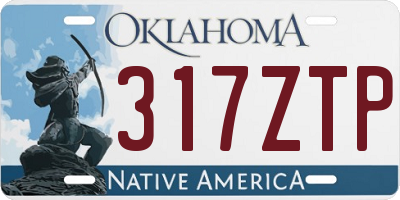 OK license plate 317ZTP