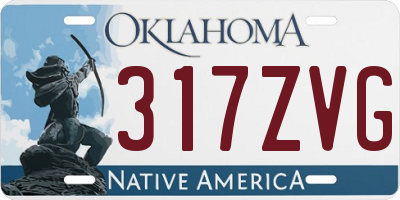 OK license plate 317ZVG