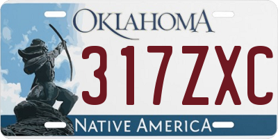 OK license plate 317ZXC