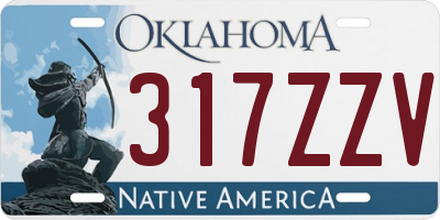 OK license plate 317ZZV