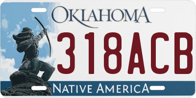 OK license plate 318ACB