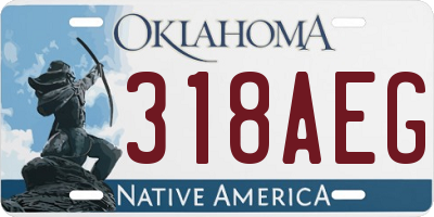 OK license plate 318AEG