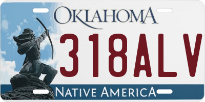 OK license plate 318ALV