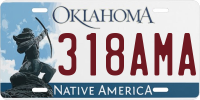 OK license plate 318AMA
