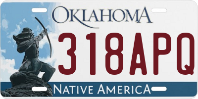 OK license plate 318APQ