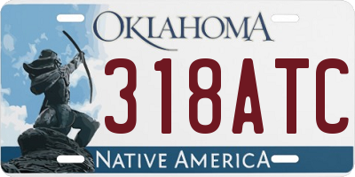 OK license plate 318ATC