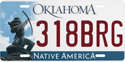 OK license plate 318BRG