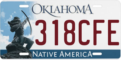 OK license plate 318CFE