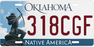 OK license plate 318CGF