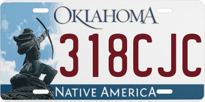OK license plate 318CJC
