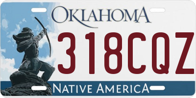 OK license plate 318CQZ