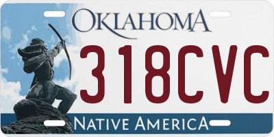 OK license plate 318CVC