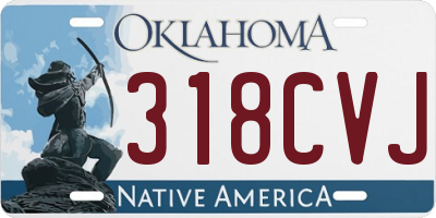 OK license plate 318CVJ