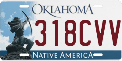 OK license plate 318CVV