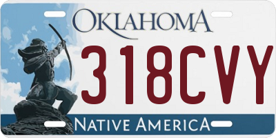 OK license plate 318CVY