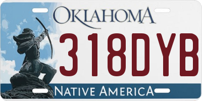 OK license plate 318DYB