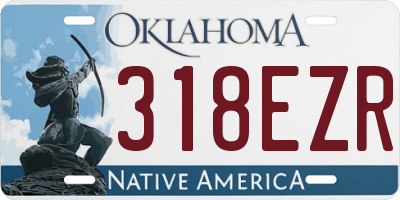 OK license plate 318EZR