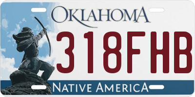 OK license plate 318FHB