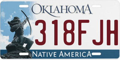 OK license plate 318FJH