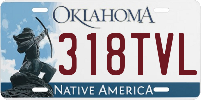 OK license plate 318TVL